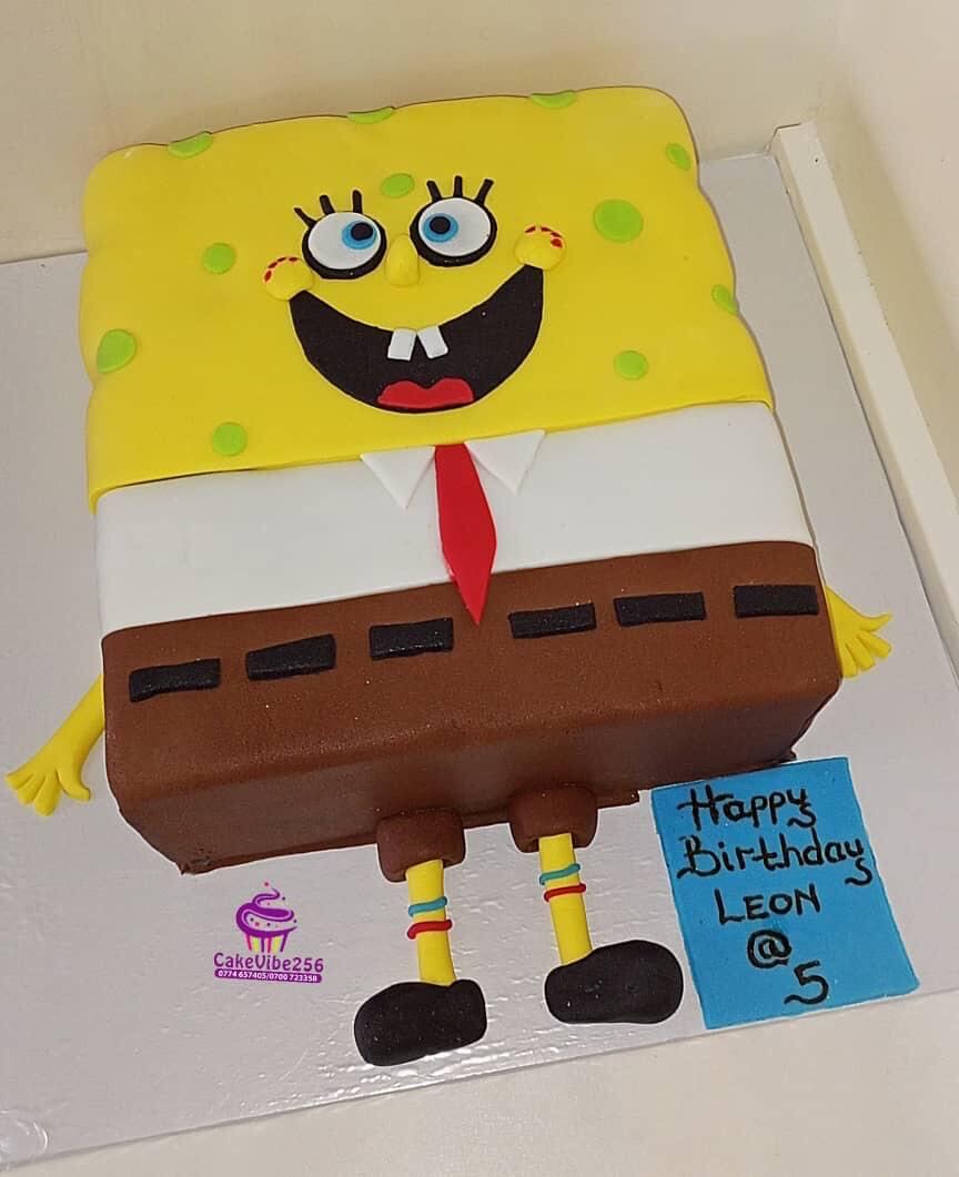3D SpongeBob SquarePants birthday cake